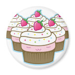 berry cupcake magnet