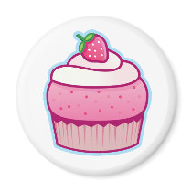 berry cupcake magnet by thecuteinstitute berry cupcake magnet