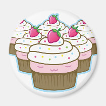 berry cupcake magnet magnets