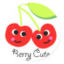 berry cute round sticker
