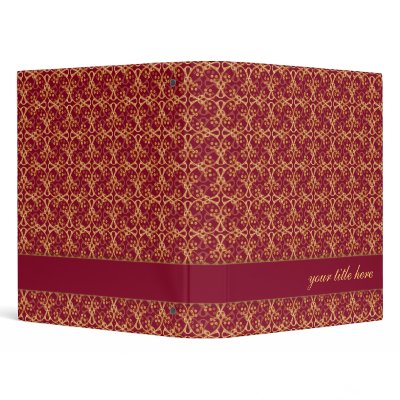Berry Red Cluster Binder by StriveDesigns