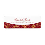 Berry Red Cluster Return Address Labels