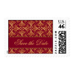 Berry Red Cluster Save the Date Postage