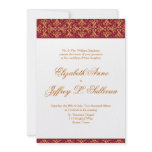 Berry Red Cluster Wedding Invitation