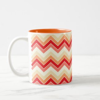 Berrylicious {chevron pattern} coffee mug