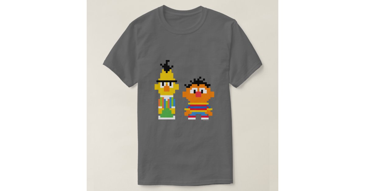 bert and ernie pixel t shirt