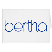 Bertha blue Card