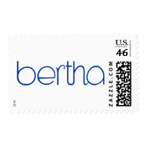 Bertha blue Stamp