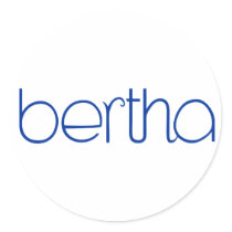 Bertha blue Sticker