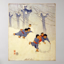 Bertha Boynton Lum Snowballs Poster