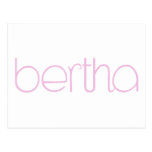 Bertha pink Postcard