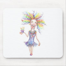 Bertha the Birthday Broad mouse pad