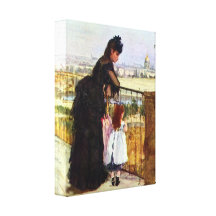 Berthe Morisot - balcón Impresión En Lona Estirada