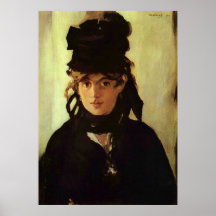 Berthe Morisot by Edouard Manet Poster