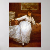 Berthe Morisot by Edouard Manet Posters