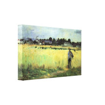 Berthe Morisot - en campo de trigo Impresiones En Lona Estiradas