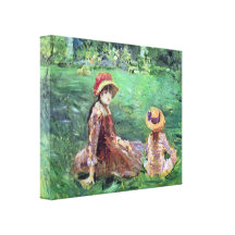 Berthe Morisot - en el jardín en Maurecourt Impresiones En Lona