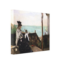 Berthe Morisot - en un chalet en la playa Impresión En Lona