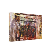 Berthe Morisot - Eugen Manet un I'lle de Wright Impresiones En Lienzo Estiradas