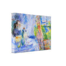 Berthe Morisot - interior en jersey Impresión En Lona Estirada