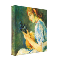 Berthe Morisot - la mandolina Impresión En Lona