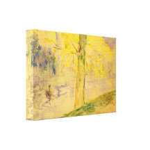 Berthe Morisot - lago en Bois de Boulogne Impresiones En Lona
