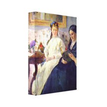 Berthe Morisot - madre y hermana del artista Impresion En Lona