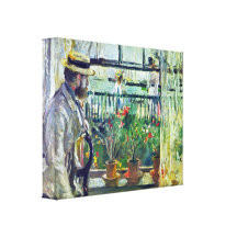 Berthe Morisot - Manet en la isla del Wight Impresiones En Lienzo Estiradas