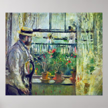 Berthe Morisot - Manet en la isla del Wight Poster