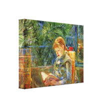 Berthe Morisot - niña, leyendo Lona Envuelta Para Galerias