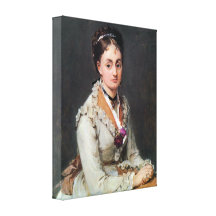 Berthe Morisot - Portrait of Edma Stretched Canvas Print