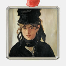 Berthe Morisot with a Bouquet of Violets, 1872 Ornament