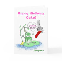 Bertie's Birthday Cake Card