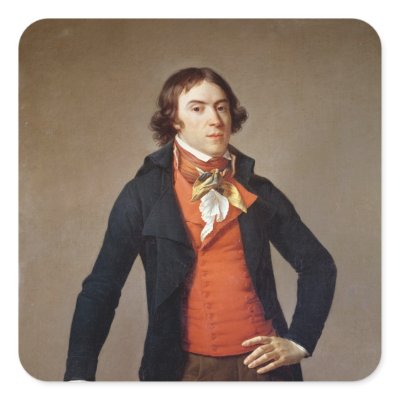 Bertrand Barere de Vieuzac Square Sticker by bridgemanart