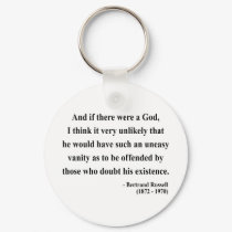 Bertrand Russell Quote 3a keychains