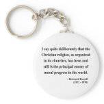 Bertrand Russell Quote 5a Keychain