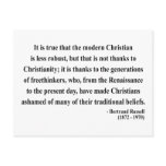 Bertrand Russell Quote 6a Postcard