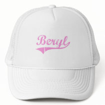 Beryl Classic Style Name Trucker Hat