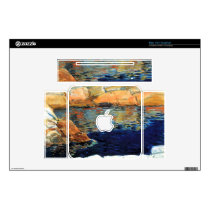 Beryl look at the pond by Childe Hassam Decals For Mac Mini