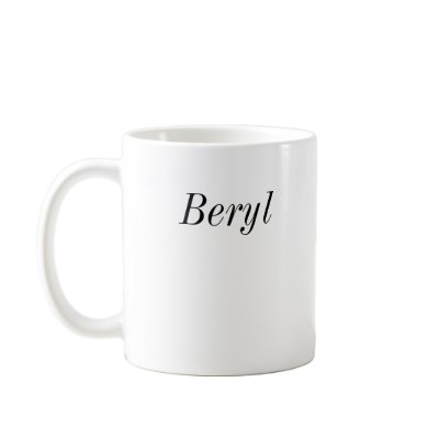 Beryl Personalized Crochet Mug by Charmedyarn
