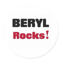 Beryl Rocks Round Sticker
