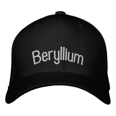 Beryllium Embroidered Hat by ScienceHats