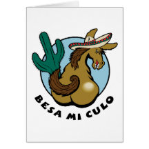 Besa MI Culo Tarjetón
