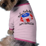 Besame Soy Boricua Kiss Me I'm Puerto Rican Dog T Shirt