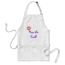 Bese el delantal del cocinero