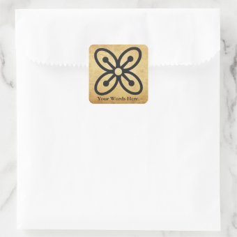 BESE SAKA Symbol Of Affluence Power Abundance Square Sticker Zazzle