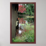 Beside a Covered Bridge Poster