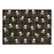 BeSkulled Plaid Cards