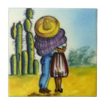 Beso - The Kiss Vintage Style Mexican Tile
