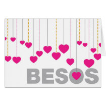 Besos Blank Greeting Card cards